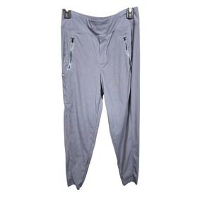 Athleta Gray Cargo Pants Jogger Zip Pockets Athleisure Women's Size O Tall